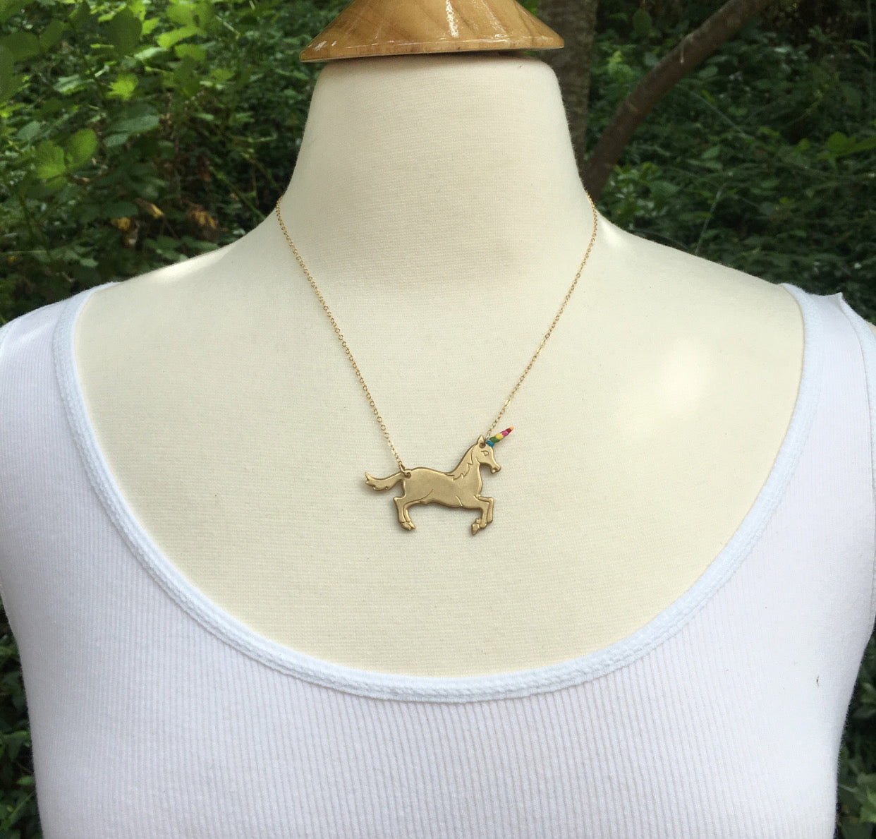 Rainbow Unicorn Necklace Believe in Magic