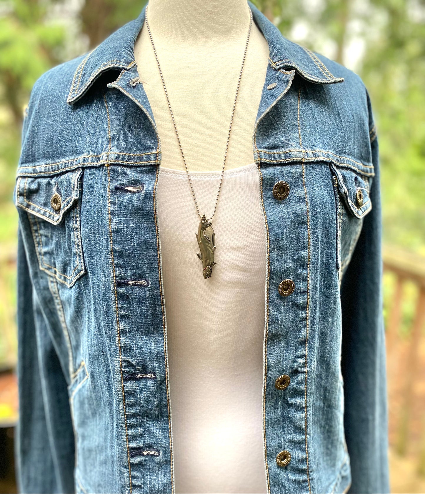 Fish Pocket Knife Necklace Fishing Crafter Tool
