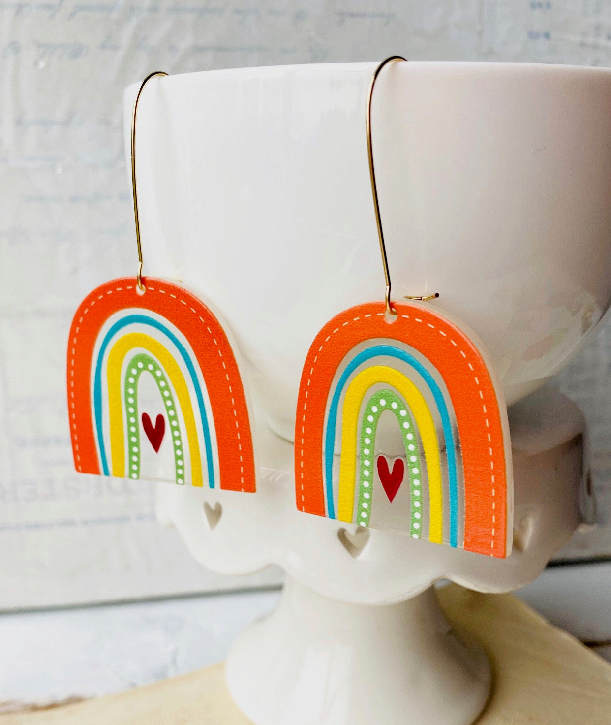 LOVE Rainbow Earrings
