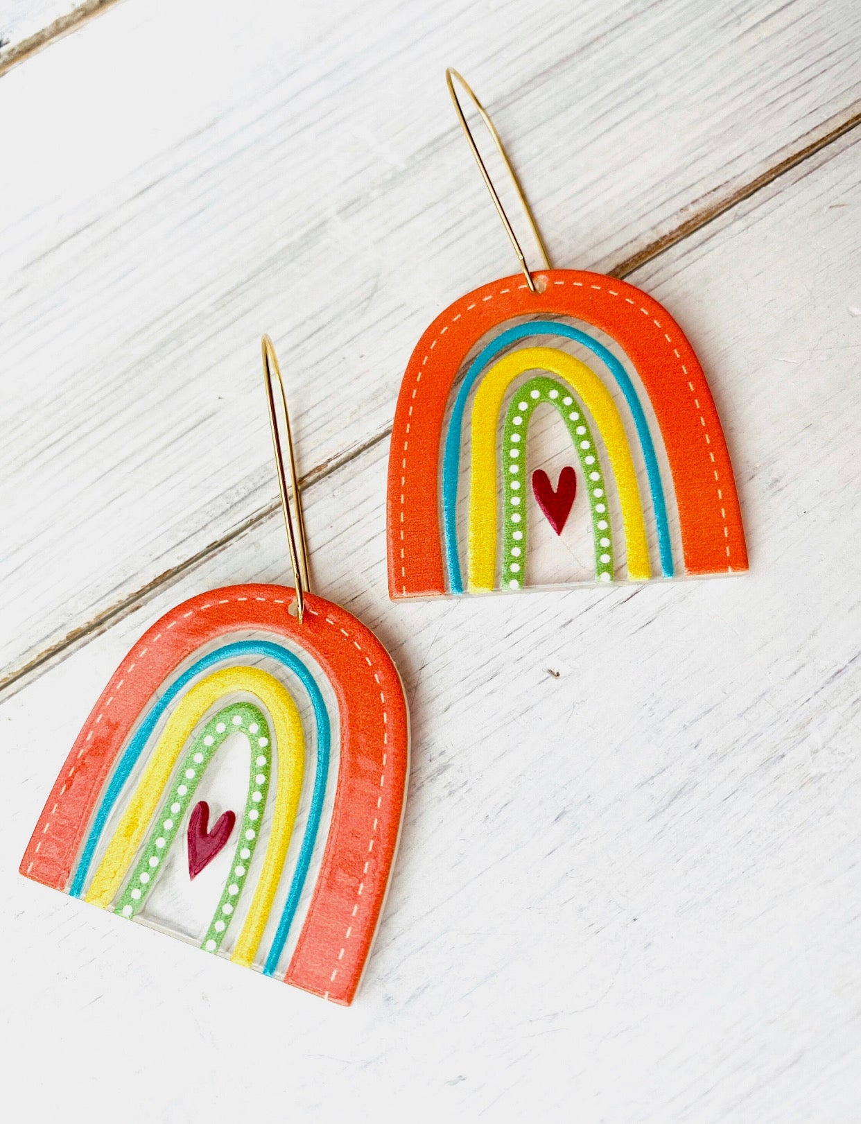 LOVE Rainbow Earrings