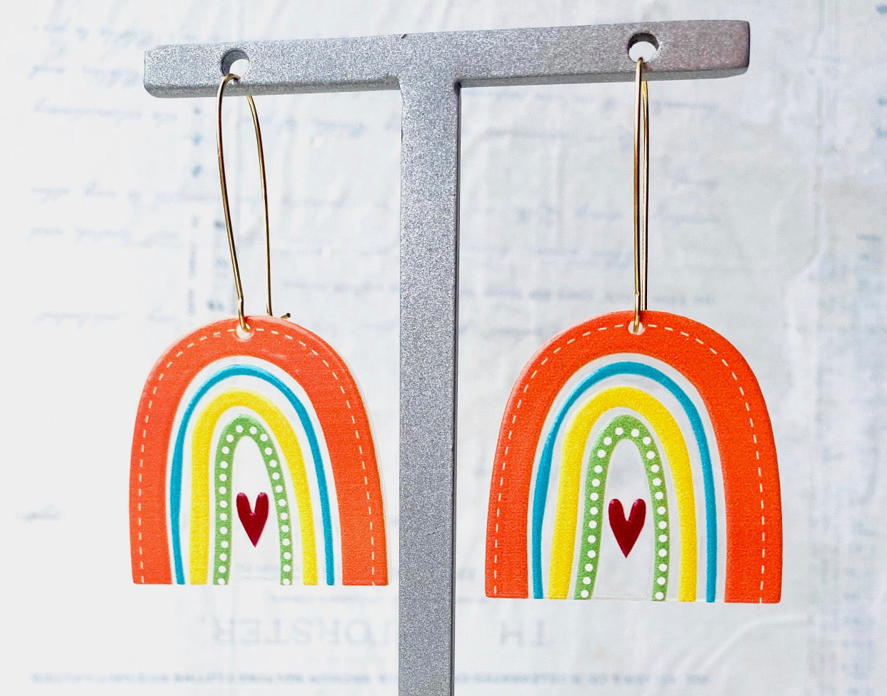 LOVE Rainbow Earrings