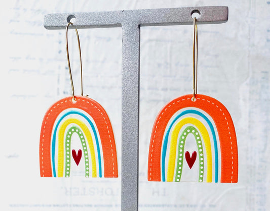 LOVE Rainbow Earrings