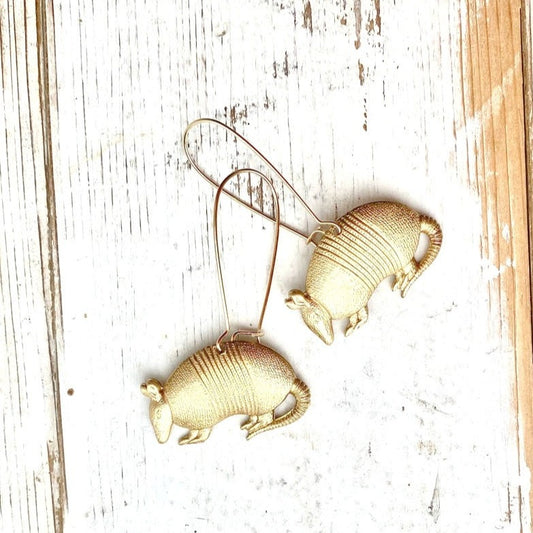 Armadillo Earrings Texas Armadillo