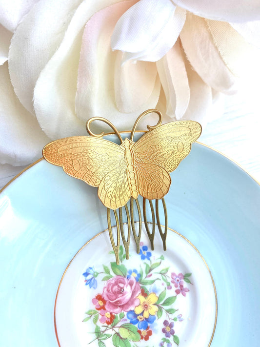 Butterfly Hair Comb Butterfly Hair Clip Woodland Wedding