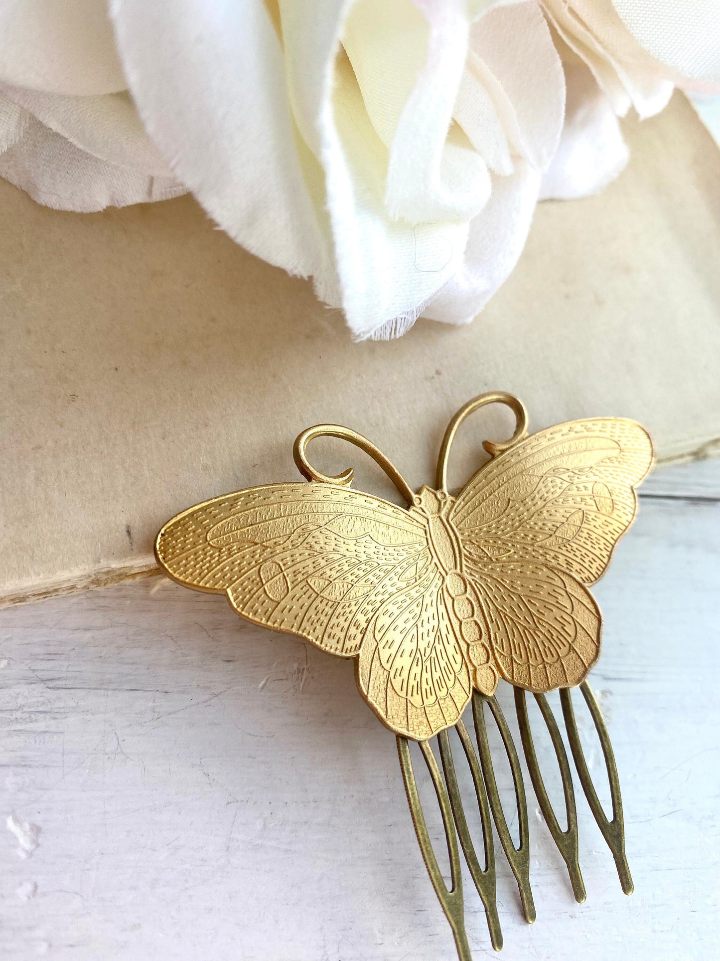 Butterfly Hair Comb Butterfly Hair Clip Woodland Wedding